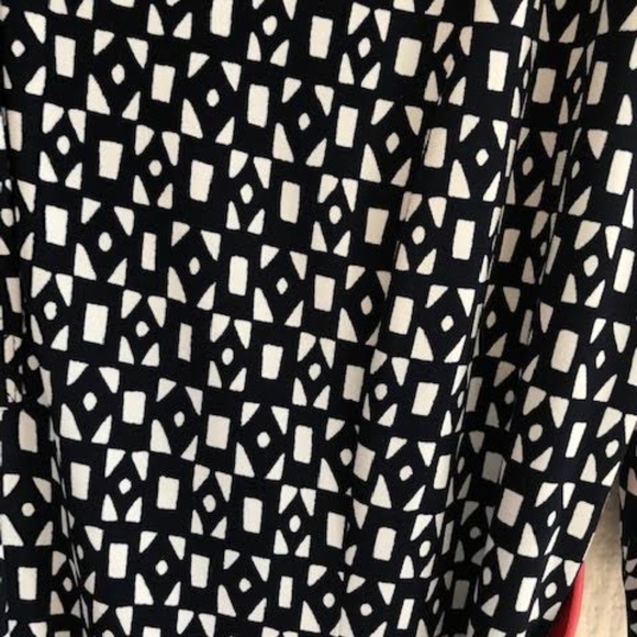 Jessica Howard Black and White Polka Dot Dress with Red Accents - Picture 2 of 7